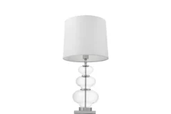 Lampada da tavolo comodino BRISTON Bianco