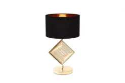 Lampada da tavolo comodino glamour BENARDI Nero-Oro
