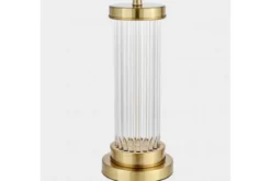 Lampada da tavolo comodino glamour BOTTE Bianco Ottone