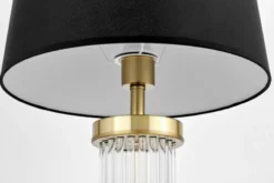 Lampada da tavolo comodino glamour BOTTE Nero Ottone