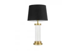 Lampada da tavolo comodino glamour BOTTE Nero Ottone