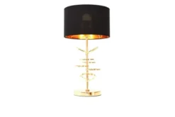 Lampada da tavolo comodino glamour MILARI Nero-Oro