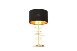 Lampada da tavolo comodino glamour MILARI Nero-Oro