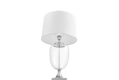 Lampada da tavolo comodino OLIMPIA Bianco