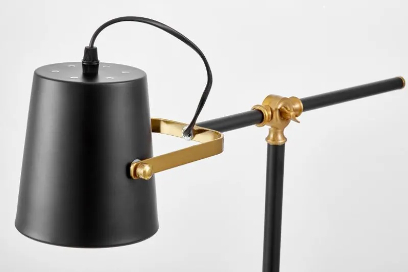 LAMPADA DA TAVOLO FELA IN OTTONE NERO