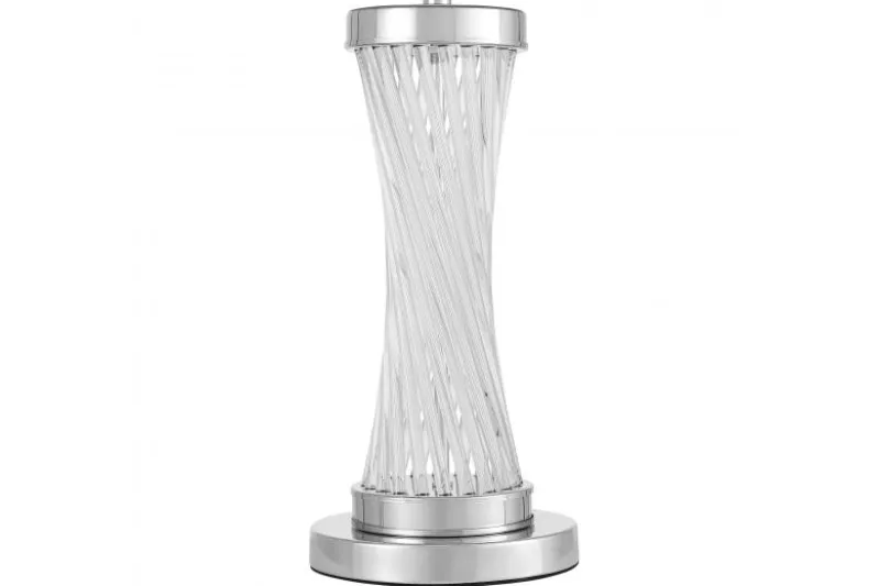 LAMPADA DA TAVOLO FLAMOUR NERA E CROMO VILLANOVA