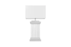 LAMPADA DA TAVOLO GLAMOUR BIANCO E CROMO DAVOS