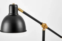 LAMPADA DA TAVOLO IN OTTONE NERO ZULA