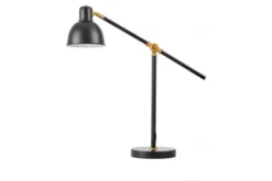 LAMPADA DA TAVOLO IN OTTONE NERO ZULA