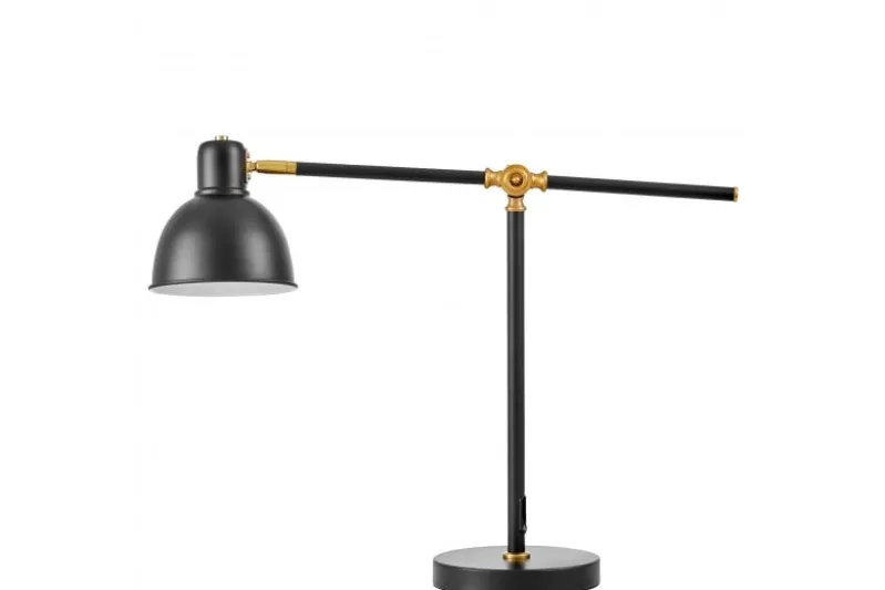 LAMPADA DA TAVOLO IN OTTONE NERO ZULA