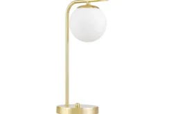 LAMPADA DA TAVOLO MODERNA CLASSICA ORO TESO W1