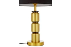 Lampada da tavolo nera e ottone moderna ELIOT