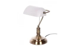 Lampada da tavolo serie Banchiere Ministeriale Bianco