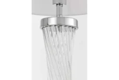 Lampada da tavolo VILLANOVA glamour bianco e cromo
