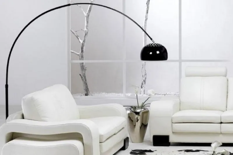 Lampada da terra Azurro Nero B1