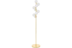 Lampada da terra con bocce bianche oro PETRICA W9