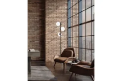 Lampada da terra con sfere vetro opaco FREDICA W3