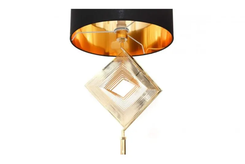 Lampada da terra glamour BENARDI Nero-Oro