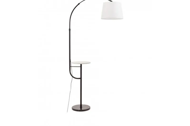 LAMPADA DA TERRA IN BIANCO E NERO MADEO