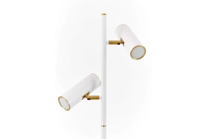 LAMPADA DA TERRA MIRA BIANCA E OTTONE