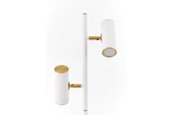 LAMPADA DA TERRA MIRA BIANCA E OTTONE