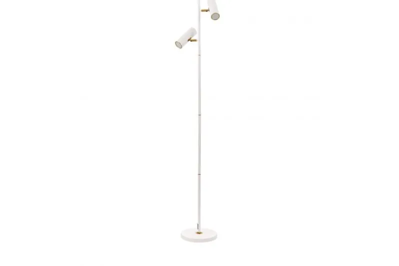 LAMPADA DA TERRA MIRA BIANCA E OTTONE