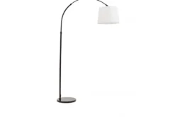 LAMPADA DA TERRA TIROLO IN BIANCO E NERO