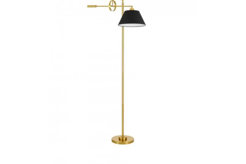 LAMPADA DA TERRA TURINA IN OTTONE E NERO