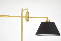 LAMPADA DA TERRA TURINA IN OTTONE E NERO