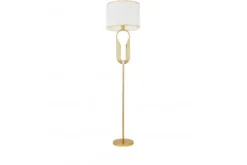 LAMPADA DA TERRA ZANETTI BIANCO E OTTONE