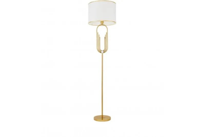 LAMPADA DA TERRA ZANETTI BIANCO E OTTONE