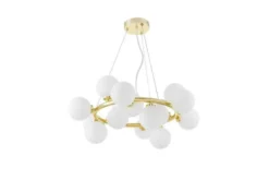 Lampadario a sfera circolare oro MARSIADA W15
