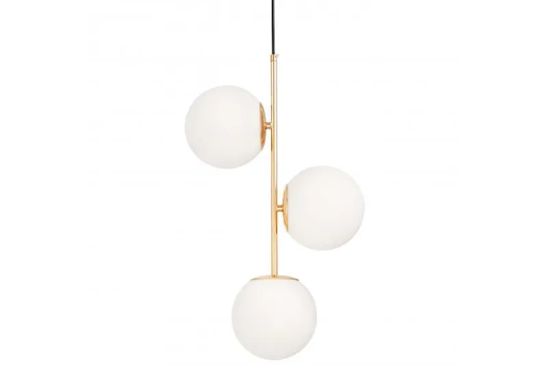 Lampadario a sfera 3 luci oro caldo STELVIO W3
