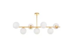 Lampadario a sospensione a sfera oro caldo FREDICA W7
