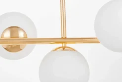 Lampadario a sospensione a sfera oro caldo FREDICA W7