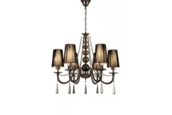 Lampadario a sospensione classico FABIONE W6 Nero
