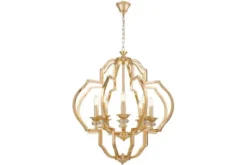 Lampadario a sospensione classico vintage CESARO W8 Oro