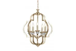 Lampadario a sospensione classico vintage CESARO W5 Oro
