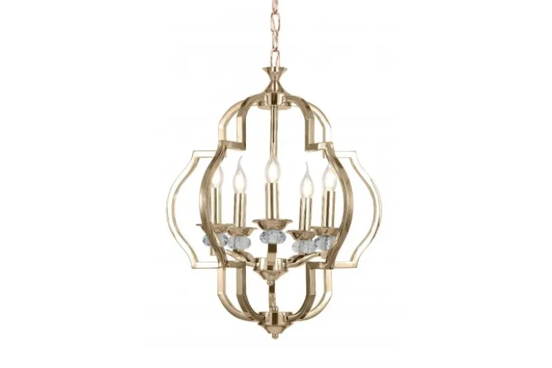 Lampadario a sospensione classico vintage CESARO W5 Oro