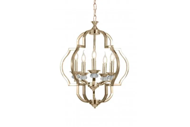 Lampadario a sospensione classico vintage CESARO W5 Oro