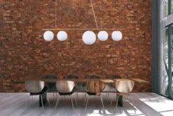 Lampadario a sospensione di design moderno BARISTICA W5 Ottone