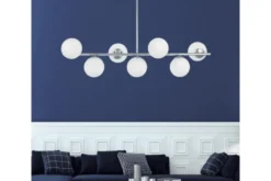 Lampadario a sospensione di design moderno FREDICA W7 Cromo