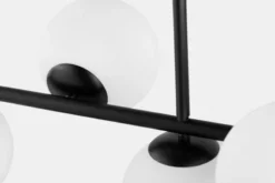 Lampadario a sospensione di design moderno FREDICA W7 Nero