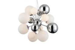 Lampadario a sospensione di design moderno 10 luci a sfere in vetro GALAKSIDA W10