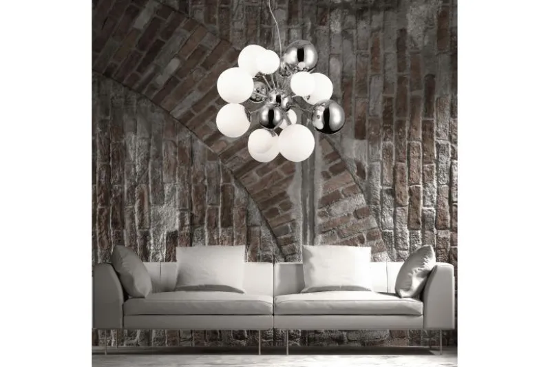 Lampadario a sospensione di design moderno 10 luci a sfere in vetro GALAKSIDA W10