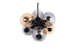 Lampadario a sospensione di design moderno 6 luci a sfere in vetro AFRODIS W6