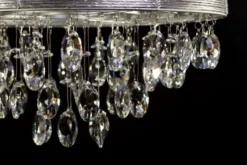 Lampadario a sospensione Leonella Argento