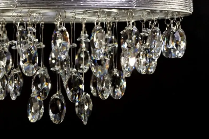 Lampadario a sospensione Leonella Argento