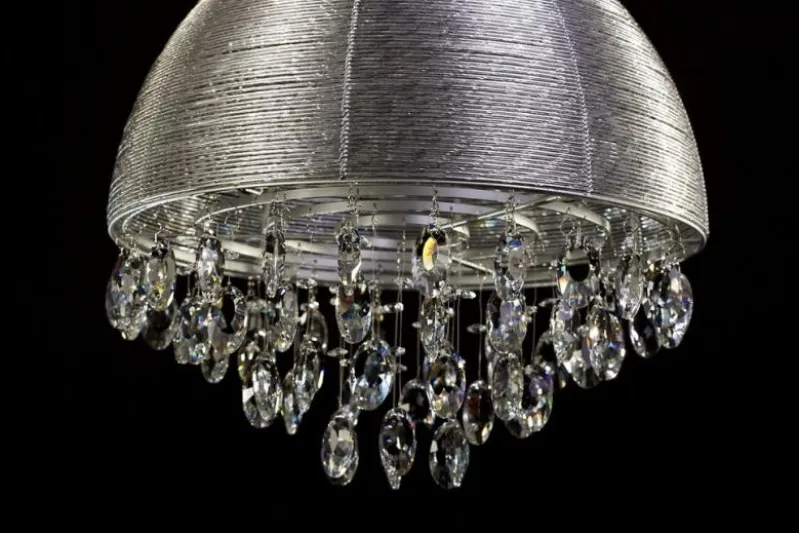 Lampadario a sospensione Leonella Argento