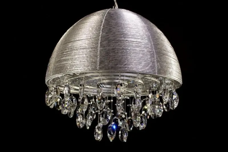 Lampadario a sospensione Leonella Argento